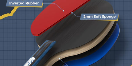 Glymnis Table Tennis Set of 4 – Complete Family Ping Pong Kit