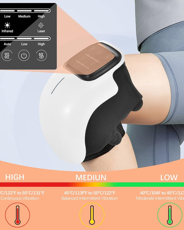 Knee Massager with Heat, Vibration & Red Light Therapy