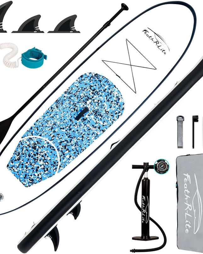 FEATH-R-LITE 10' & 11' Inflatable Stand Up Paddle Board – Ultra-Light SUP Package