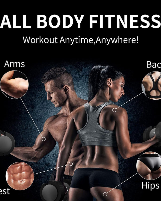 EnterSports Adjustable Dumbbell Set (2–12 kg) 