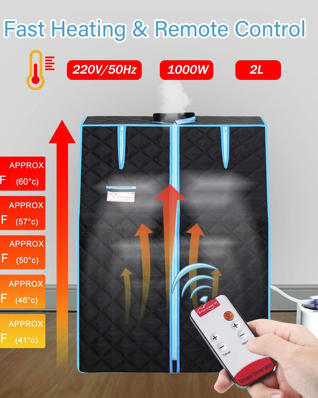 Sauna,Portable Sauna Tent with 1000 Watt Steam Generator