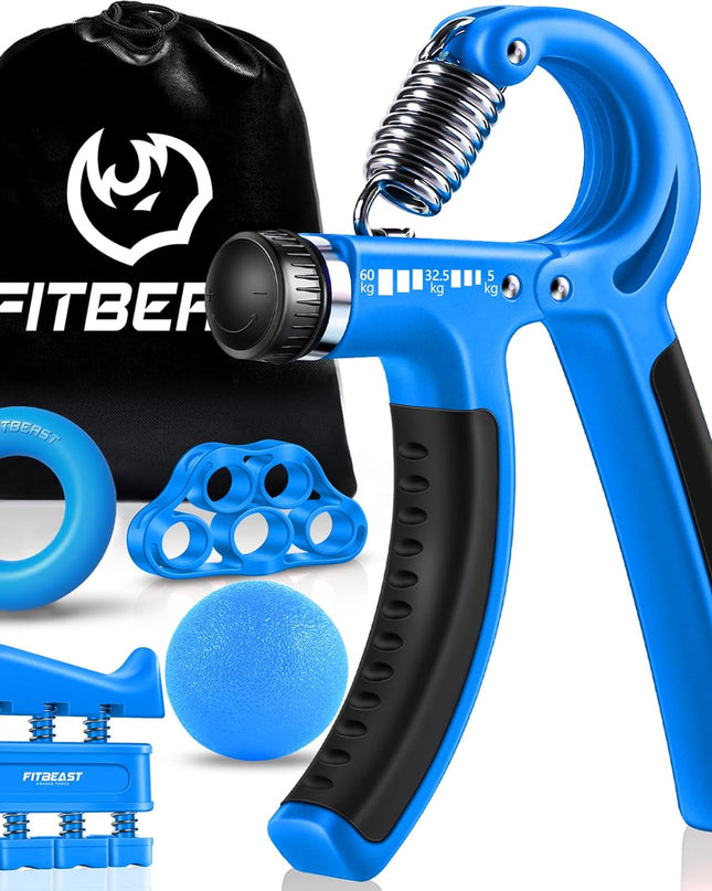 FitBeast Grip Strengthener Kit – 5 Pack Adjustable Resistance