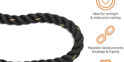 Amazon Basics Heavy Exercise Training Workout Battle Rope