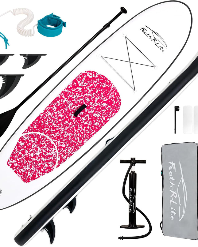 FEATH-R-LITE 10' & 11' Inflatable Stand Up Paddle Board – Ultra-Light SUP Package