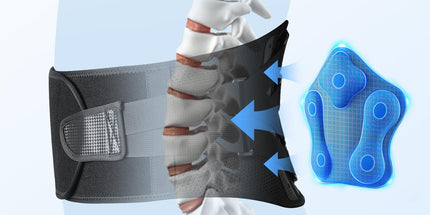 Back Brace for Lower Back Pain – Lumbar Support with Carbon Fiber Stays