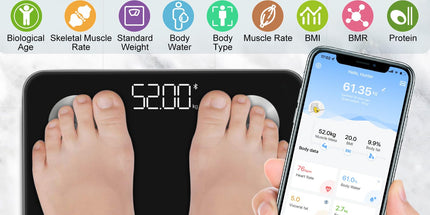 INSMART Bluetooth Body Fat Scales – Smart Digital Body Composition Analyzer