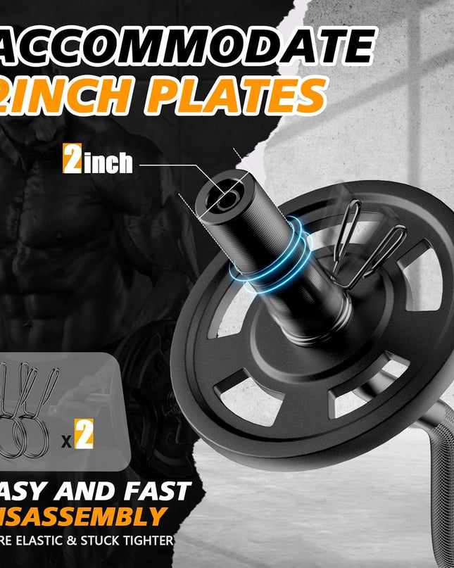 Olympic EZ Curl Barbell Bar 47"