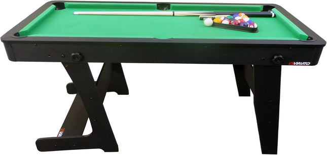 PT100X Folding Pool Billiards Table with Accessories