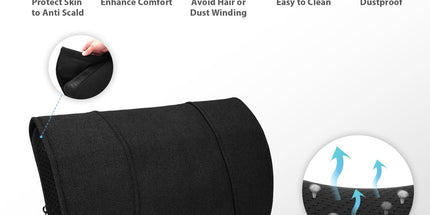 WOQQW Shiatsu Back Massager with Heat – Deep Tissue Kneading Pillow