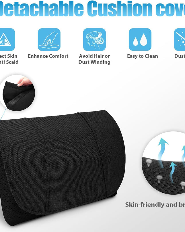 WOQQW Shiatsu Back Massager with Heat – Deep Tissue Kneading Pillow