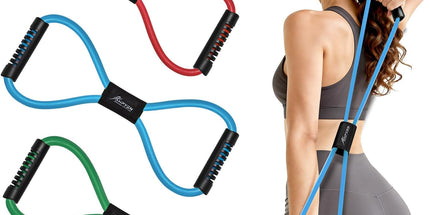 HPYGN Figure 8 Resistance Bands with Handles.