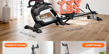 pooboo H015 Magnetic Rowing Machine with Cable System