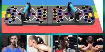 uewidfay Multi-Function Push-Up Board & Ab Roller Set