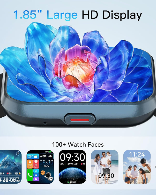 Smart Watch with Alexa and Fitness Tracking – 1.8" Touch Screen