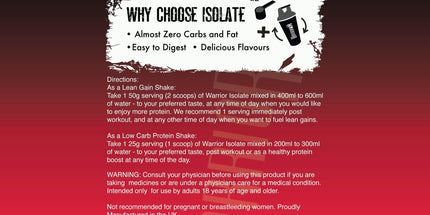 Warrior Fruity Clear Whey Isolate