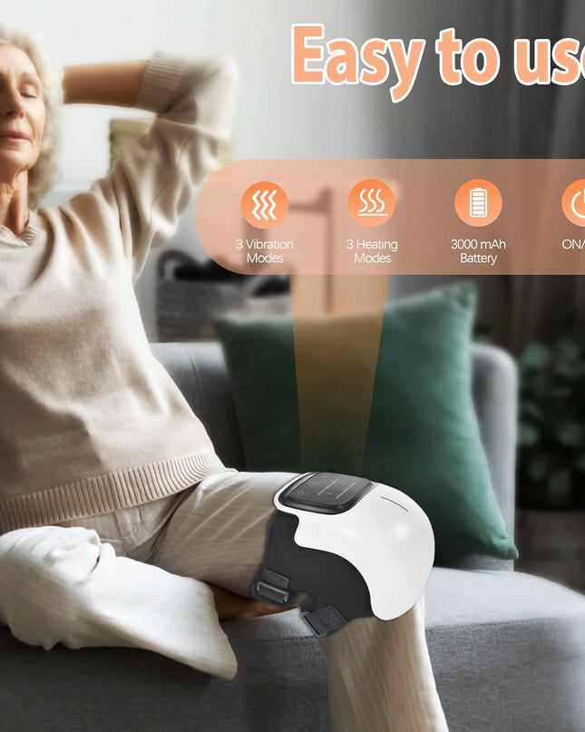 Knee Massager with Heat, Vibration & Red Light Therapy