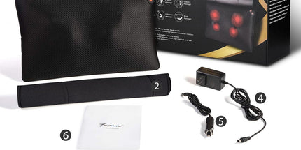 WOQQW Shiatsu Back Massager with Heat – Deep Tissue Kneading Pillow