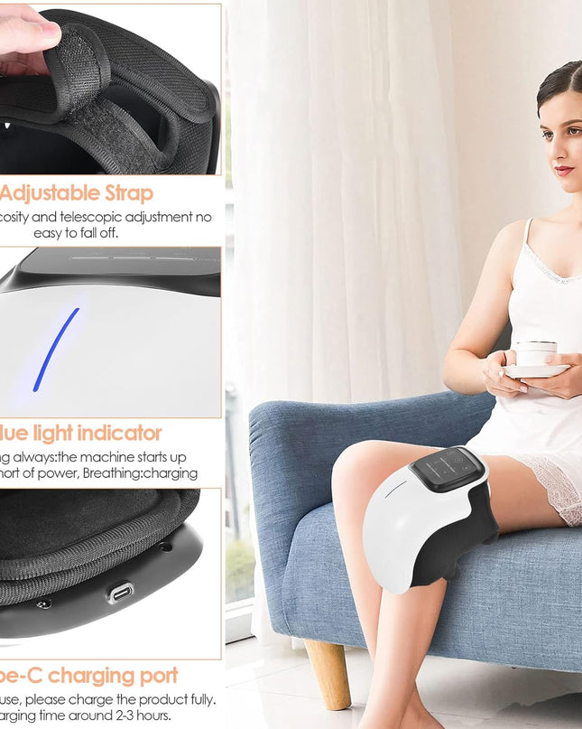 Knee Massager with Heat, Vibration & Red Light Therapy