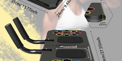 Transform Your Fitness Journey with the 24-in-1 Push Up Board - Automatic Count, Portable Exercise Equipment for Home Workouts!