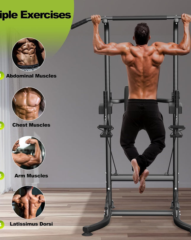Dskeuzeew Power Tower – Multi-Function Home Gym Equipment