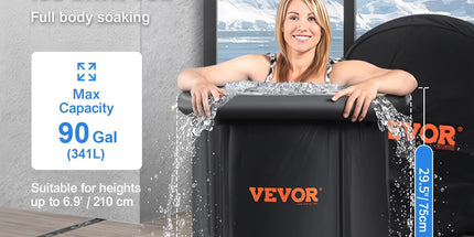 VEVOR Ice Bath Tub – 341L Portable Cold Plunge for Athletes (80cm)