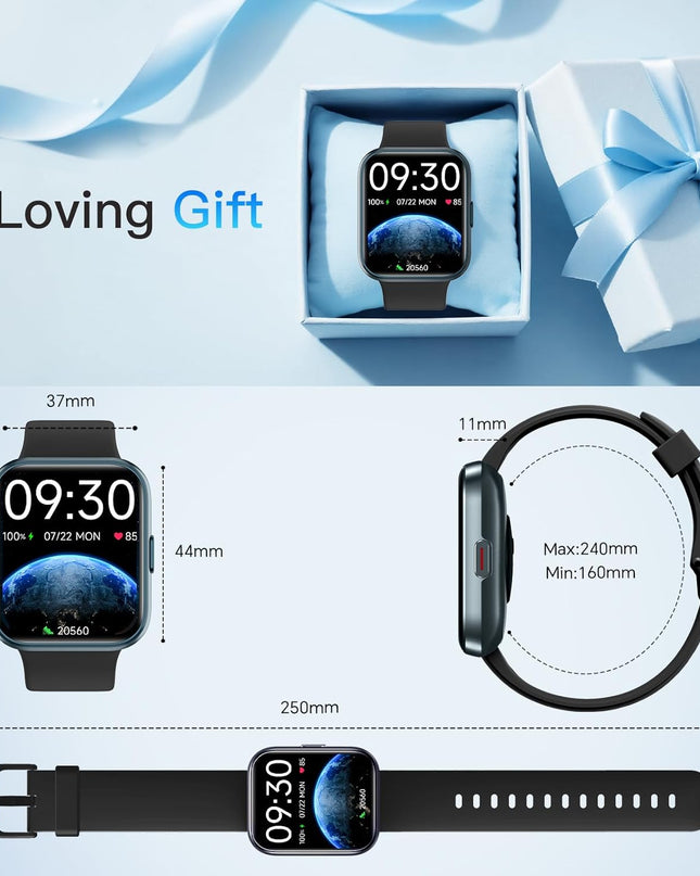 Smart Watch with Alexa and Fitness Tracking – 1.8" Touch Screen