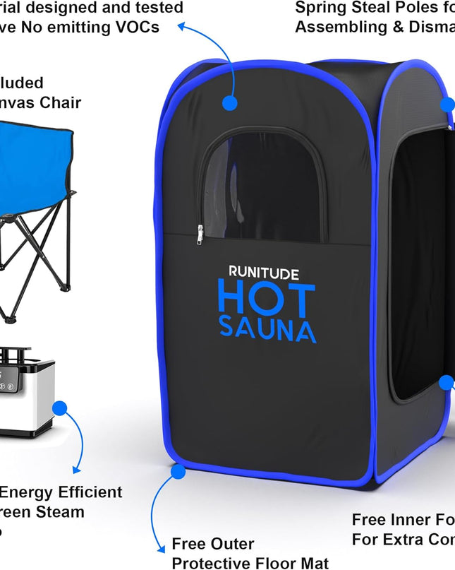 Improved 2.0 Runitude Portable Sauna Steam Pop-Up Tent