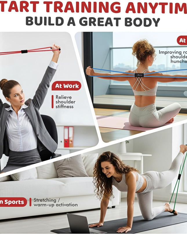 HPYGN Figure 8 Resistance Bands with Handles.