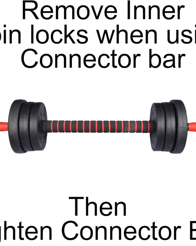 Adjustable Dumbbell Barbell Weight Set 20Kg 30Kg 40Kg – Multifunctional Free Weights for Home Gym, Strength Training, Bodybuilding & Fitness