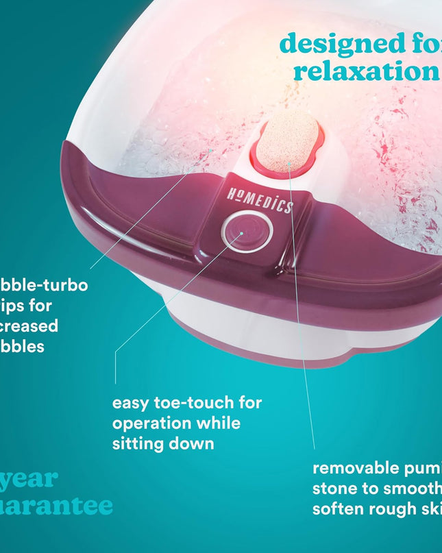 HoMedics Bubblemate Foot Spa & Massager with Keep Warm Function