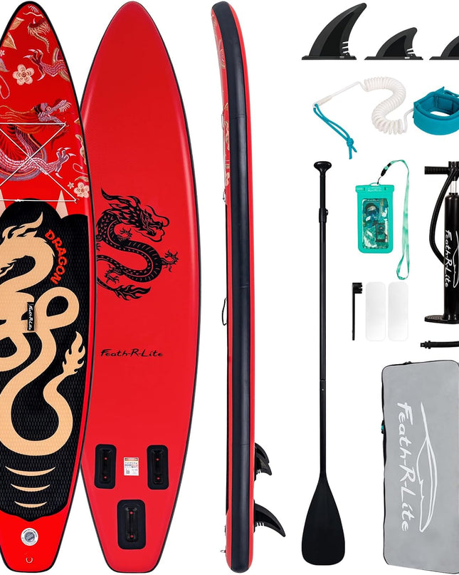 FEATH-R-LITE 10' & 11' Inflatable Stand Up Paddle Board – Ultra-Light SUP Package