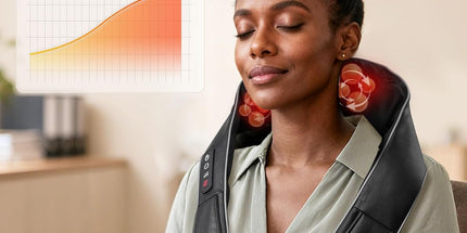 ALLJOY Neck Massager with Heat – Electric Shoulder & Back Massager for Pain Relief