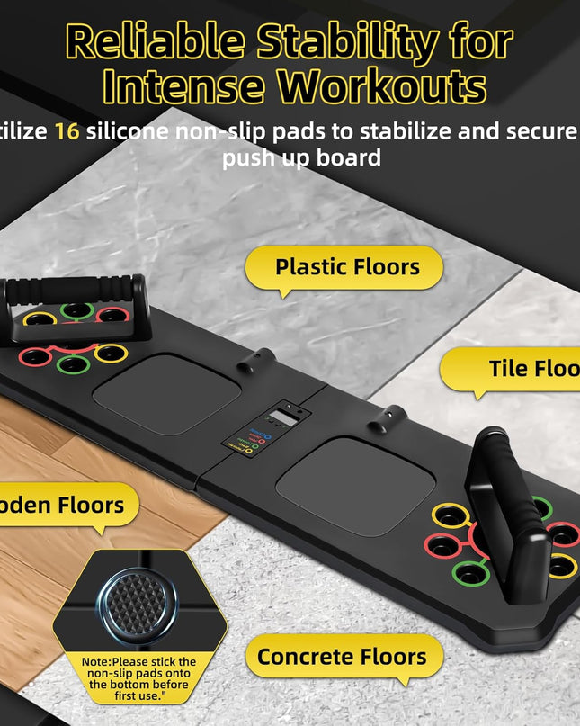Transform Your Fitness Journey with the 24-in-1 Push Up Board - Automatic Count, Portable Exercise Equipment for Home Workouts!