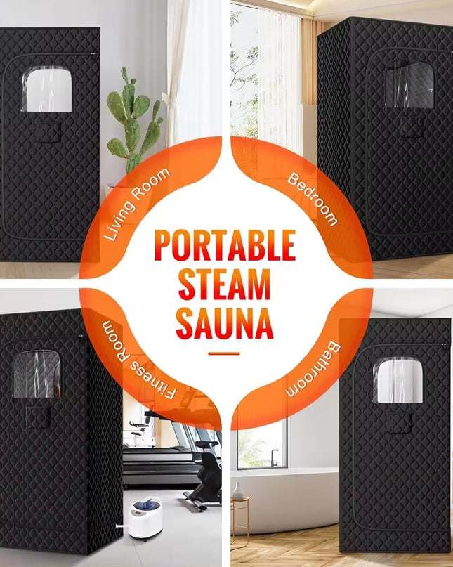 Portable Home Sauna Tent – Infrared & Steam Sauna Box with 9 Heat Levels
