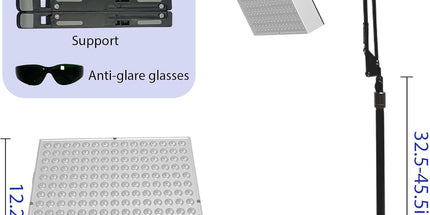 Tanning Lamp Sun Lamp for Face and Body – Home Solarium (Model D)