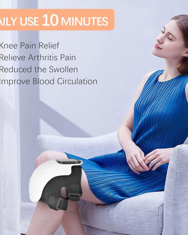 Knee Massager with Heat, Vibration & Red Light Therapy