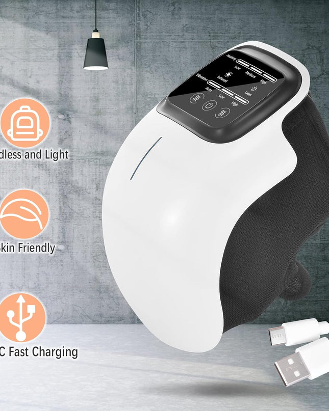 Knee Massager with Heat, Vibration & Red Light Therapy