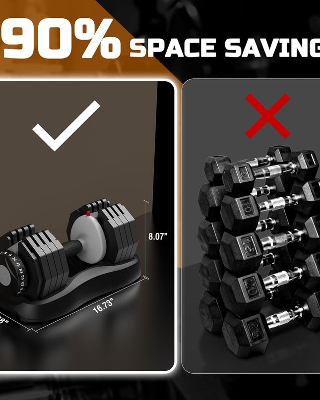 ATIVAFIT 10-in-1 Adjustable Dumbbells