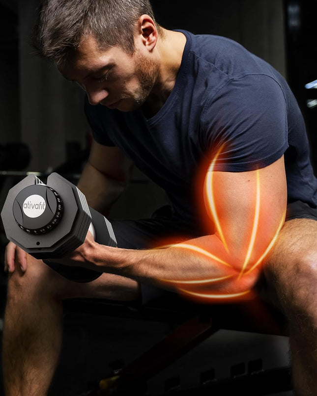 ATIVAFIT 10-in-1 Adjustable Dumbbells