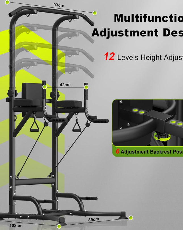 Dskeuzeew Power Tower – Multi-Function Home Gym Equipment