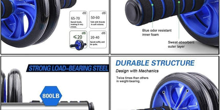 AERLANG 7-in-1 Ab Roller Wheel Set – Home Gym Fitness Equipment