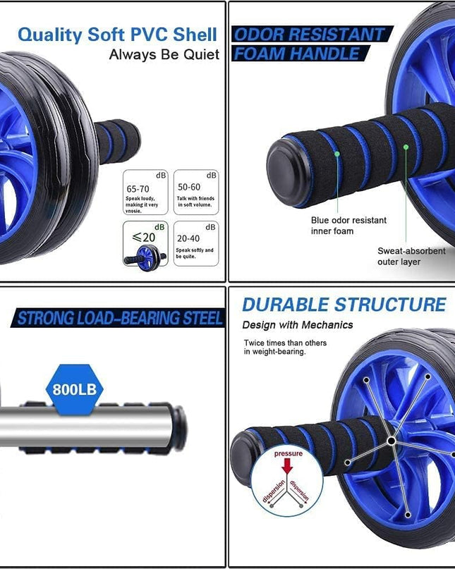 AERLANG 7-in-1 Ab Roller Wheel Set – Home Gym Fitness Equipment
