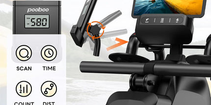 pooboo H015 Magnetic Rowing Machine with Cable System