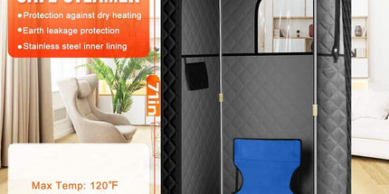 Portable Home Sauna Tent – Infrared & Steam Sauna Box with 9 Heat Levels