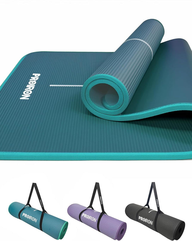 PROIRON Thick Yoga Mat – 10/15MM NBR Foam Exercise & Fitness Mat