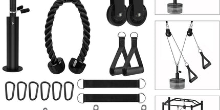 LFJ Fitness Cable Pulley System – Home Gym Strength Trainer