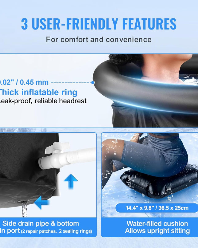 VEVOR Ice Bath Tub – 341L Portable Cold Plunge for Athletes (80cm)