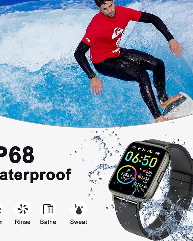 1.69" Touch Screen Fitness Tracker Smartwatch