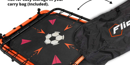 FLICK Urban Skills Trainer - 4-In-1 Football Rebounder Board, 