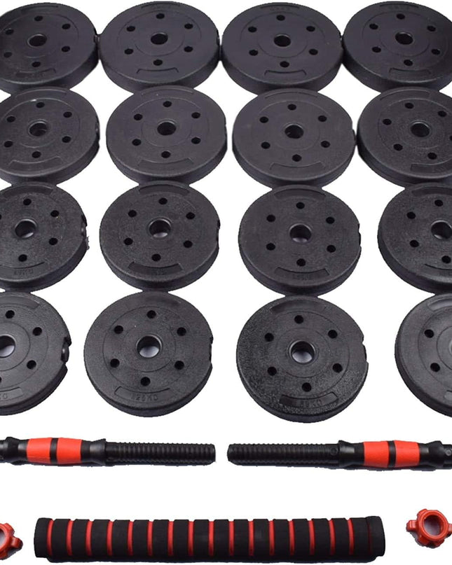 Adjustable Dumbbell Barbell Weight Set 20Kg 30Kg 40Kg – Multifunctional Free Weights for Home Gym, Strength Training, Bodybuilding & Fitness